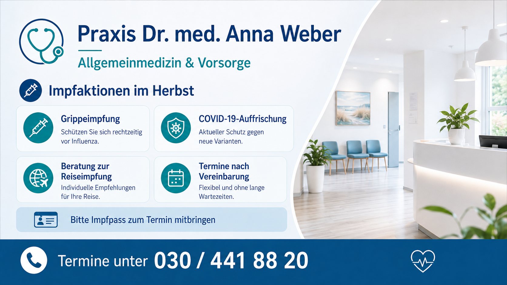 Showlio-Anzeige für Arztpraxen